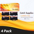 thumbnail image 2 of TN 880 Black Toner Cartridge High Yield Compatible TN880 TN 880 2-Pack Toner Replacement for Brother TN880 DCP-L5500DN DCP-L5600DN DCP-L5650DN MFC-L6700DW MFC-L6750DW MFC-L5700DW Printer * 4, 2 of 8