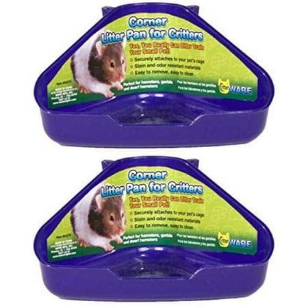 UPC: 0791611033708 | Ware 2 Pack of Corner Litter Pans for Hamsters Gerbils and Dwarf Hamsters  Assorted Colors