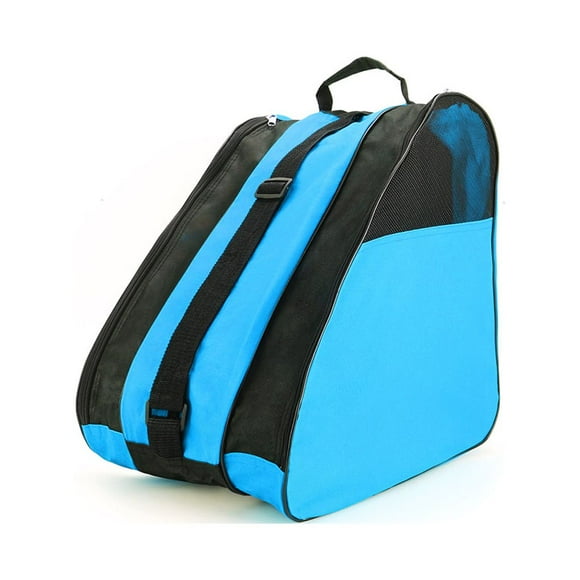 Yuarrent Bolsa de patín de ruedas transpirable Universal de 3 capas, bolsa de almacenamiento, gancho de Metal, bolsillo lateral, correa para el hombro, patinar Azul Yuarrent OD022043-02