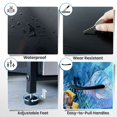 thumbnail image 5 of Dresser for Bedroom with 4 Storage Drawers Sea Turtle Bathroom Teal Beach Theme Turtle Underwater Scene Chest of Drawers Steel Framed Fabric Closet Organizers for Entryway, 5 of 7
