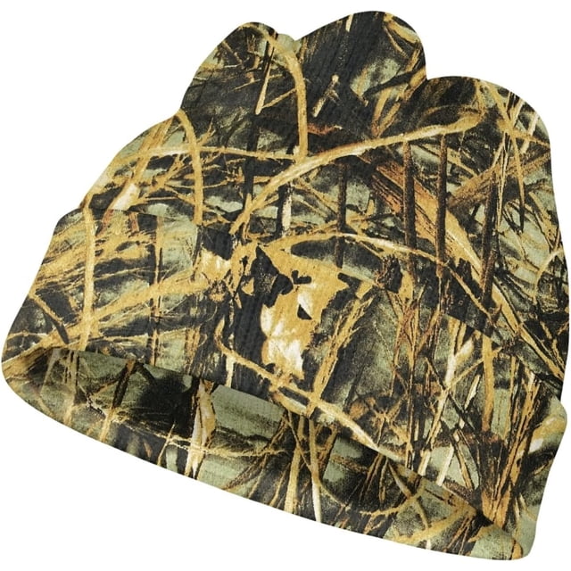 Tuque de Chasse Camouflage à Revers pour Hommes, Légère, Extérieure, Exercice, Décontractée, Douce, Chaude, Hiver, Bonnet
