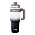 thumbnail image 6 of Stainless Steel Tumbler, Insulated Tumbler with Straw, Travel Coffee Mug with Handle, Insulated Water Bottle with Straw, 1200Ml Large Capacity 12X4X3 Inch Car Compatible Beverage, 6 of 6