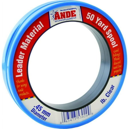 UPC: 0043473530018 | Ande Fishing Line PCW50-100 Mono Leader Wrist Spool 50 Yards 100 lb