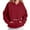 Wine, variant on Yievot Hoodies for Women with Zipper Pocket Fleece Hooded Sweatshirts Oversized Pullover Long Sleeve Ladies Tops