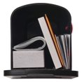 PL10B Plastic Rural Black Mailbox