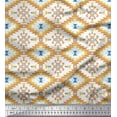 thumbnail image 1 of Soimoi Poly Georgette Fabric Aztec & Ikat Kilim Printed Craft Fabric by The Yard 52 Inch Wide, 1 of 1