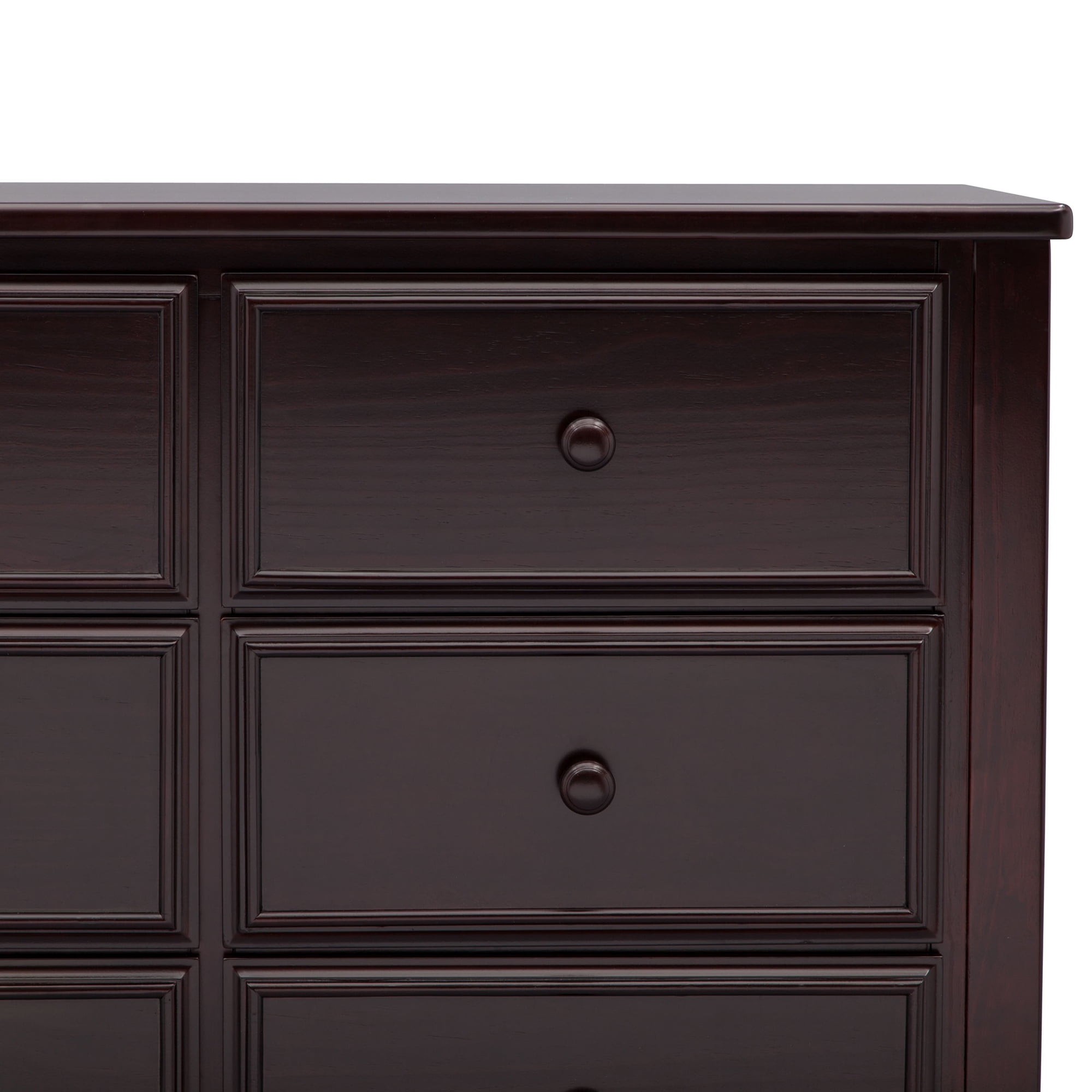 Delta Children Mason Universal 6 Drawer Dresser Dark Chocolate Walmart Com Walmart Com