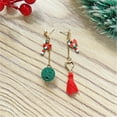thumbnail image 4 of Bijoux en Liquidation Boucles d'Oreilles Créatives pour Femmes Boucles d'Oreilles de Noël Tendances de Mode Boucles d'Oreilles Rouges C, 4 of 4