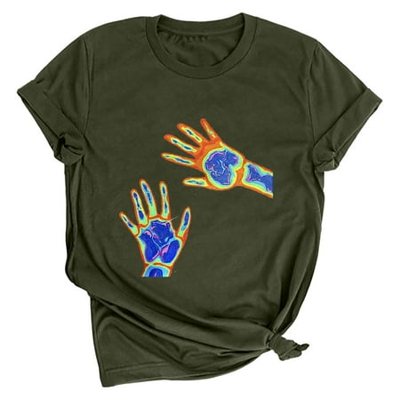 

Tank Top for Women Nursing Tops Retro Grimace Print Loose Fit Short-Sleeved Men s and Women s Pullover Bottoming Top T-Shirt Tank Tops Womens Blouses and Tops Dressy Clearance Green XL