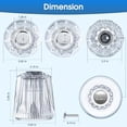 thumbnail image 2 of Shower Faucet Handle Replacement, Compatible with Price Pfister Contessa and Windsor Tub and Shower Faucets, 2 Piece Hot and Cold Shower Knob Replacement, Clear Acrylic Clear Clear Clear, 2 of 5