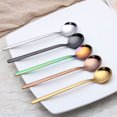 thumbnail image 5 of DRAFIDEEP 6-Piece Golden Stainless Steel Coffee and Tea Stirring Spoons Set with Smooth Non- Handles, 5 of 6