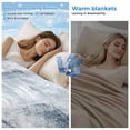 thumbnail image 2 of Blue Cooling Blanket, Lightweight Breathable Summer Throw Blanket with Double Sided Cold Effect, Retro Oil Painted Modern Abstract Art Picnic Beach Blankets Bed Sheet for Hot Sleepers 50"x60", 2 of 8