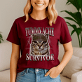 thumbnail image 4 of Tummy Ache Survivor Shirt, Cat Meme Tee, Funny Saying Cats Animal, Cat Lover Gift, 4 of 5