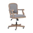 thumbnail image 1 of Faye Light Grey Office Chair, 1 of 9
