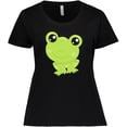 thumbnail image 3 of Inktastic Cute Frog, Little Frog, Baby Frog, Green Frog Women's Plus Size T-Shirt, 3 of 5
