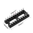 thumbnail image 3 of Uxcell 10 piezas de adaptador de zócalo DIP IC de 20 pines redondos de 7.6 de paso de fila, 3 of 5