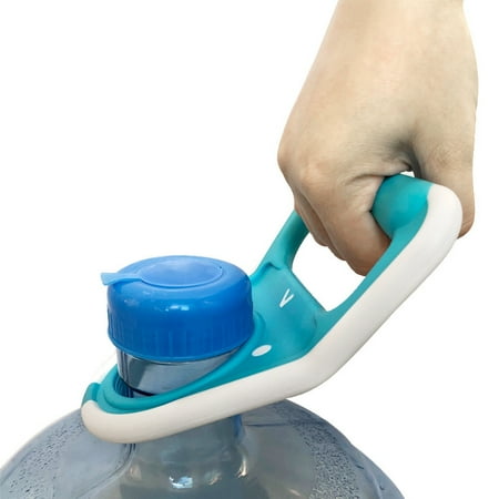 

Water Pail Bucket Handle Water Pail Bucket Handle 5 Gallon Drinking Water Bottle Carrier Lifter with Rubberized Anti-Slip Holder-Blue