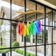 thumbnail image 2 of iMeshbean 21 in Long Glass Wind Chime Multi-coloured Leaves Windchime Garden Art Home Decor, 2 of 16