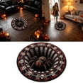 thumbnail image 2 of Halloween 3D Optical Illusion Rug 23.62 Inch, Spider Vortex Circular Mat with Spooky Depth Design, Non Velvet Floor Carpet for Bedroom Living Room, 2 of 2