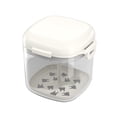 thumbnail image 1 of Denture Cleaner Case Bathing, Cleaning, and Soaking Soak Container False Storage White, 1 of 9
