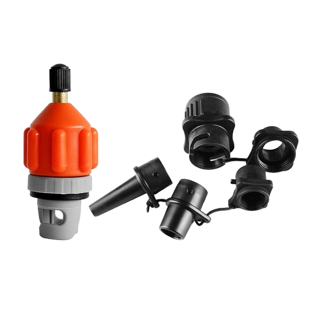 koolsoo SUPs Pump Valve Air Valve Adapter Kayak Dinghy Inflatable Boat Canoe Orange