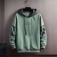 thumbnail image 1 of MHFRRA Sudadera Deportiva Informal con Capucha y Estampado de Letras para Hombre, Estilo Otoño E Invierno Verde, 1 of 3