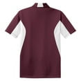 thumbnail image 6 of Sport Tek ST655 Mens Color Block Polo Shirt-Maroon/White - 3XLarge, 6 of 6