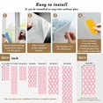 thumbnail image 6 of Retro Daisy Window Privacy Film White Floral Pink Backdrop Decorative Glass Window Film UV Blocking Static Cling Non-Adhesive Sticker Covering for Home Door 17.7 x 78.7 inches, 6 of 7