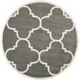 thumbnail image 2 of SAFAVIEH Chatham Hayden Geometric Wool Area Rug, Dark Gray/Ivory, 5' x 5' Round, 2 of 8