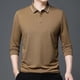 thumbnail image 1 of Blusa y camisa de manga larga con cuello vuelto para hombre, pijama deportivo para el hogar, camiseta de color liso, blusa deportiva de poliéster para hombre, 1 of 7