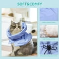 thumbnail image 5 of Cat Recovery Collar, Soft Adjustable Cat Cone, Cat Elizabethan Collar Cat Neck Protective Collar Neck Collar After Surgery for Cats Kitten Prevent from Licking Wounds(M), 5 of 7