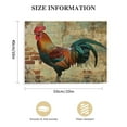 thumbnail image 2 of AWERP Country Decor Hen Rooster Wall Sign Vintage Farm Rooster Sign Barn House Decor Cock Chicken Vintage Farmhouse Signs for Front Porch Laundry Room, 2 of 5