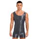 thumbnail image 3 of Traje de baño ajustado para hombre, mono con escote redondo brillante oleoso, traje de baño Mankini de una pieza, ropa para discoteca, traje para gimnasio y Fitness, 3 of 5