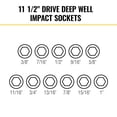 thumbnail image 3 of Juego de enchufes Klein Tools 65111IMPACT KNECT Deep-Well, 14 piezas, 3 of 9