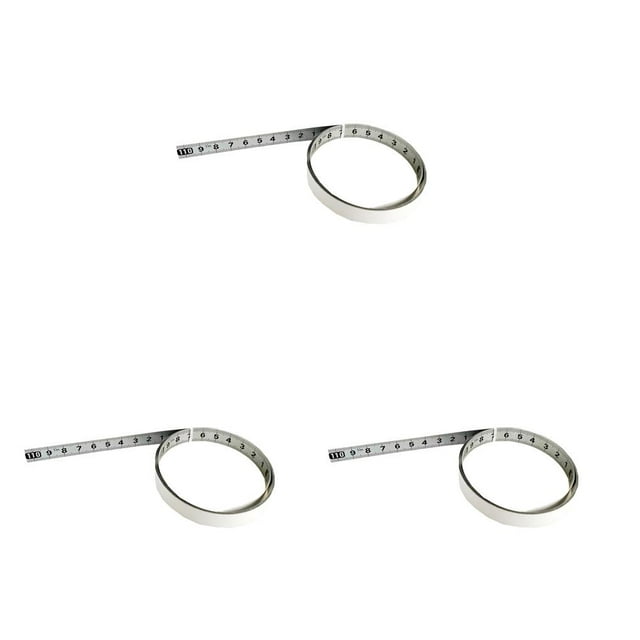 Guardoinrt Backed Tape Measure Backing Miter Saw Track Metric Miter Saw Track Metric Ruler Tape Measurement 1/2/3/4/5M Stainless Steel right-left reading1m 3Set