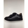 thumbnail image 3 of FW25 Delon B0052-584 Black Leather Double Velcro Sneaker, 3 of 4
