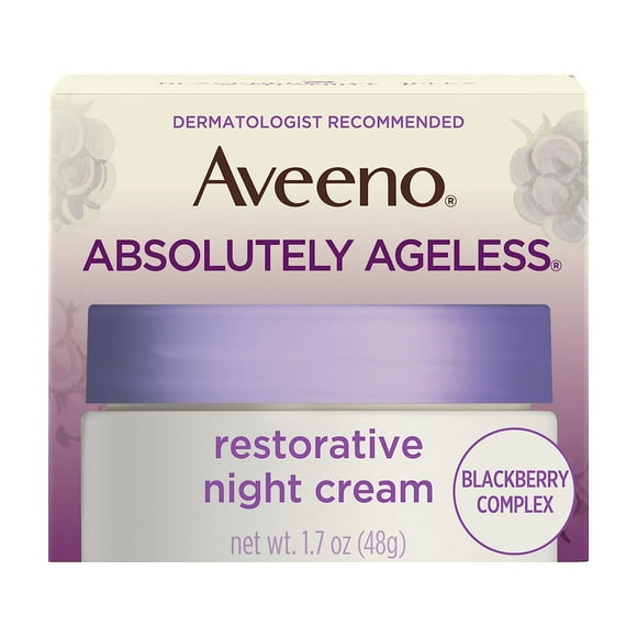 Crema de noche Aveeno Absolutely Ageless 50 ml con mora