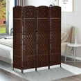 thumbnail image 2 of HOMCOM 4 Panel Folding Room Divider Privacy Screen Indoor Home Decoration, 2 of 10
