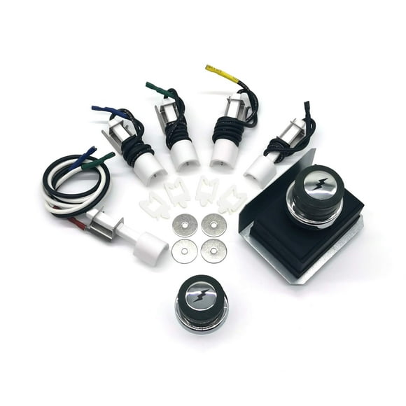 WEMEIKIT 1836-13 7628 7629 Universal Igniter Kit for Weber Genesis 300 Series Front-Control Grills, Genesis E/S 310 320 330 Starter Kit, 65946 65942#Part, 4-Outlet Igniti