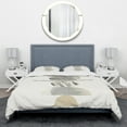 thumbnail image 2 of Designart 'Geometric Balance Neutral I' Geometric Bedding Set - Duvet Cover & Shams, 2 of 4