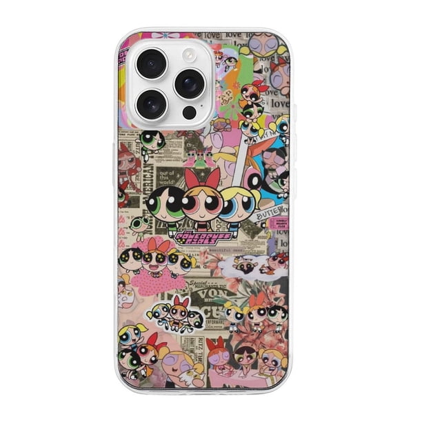 Funda de TPU de Las Chicas Superpoderosas para iPhone 16 Pro Max: ultrafina, a prueba de golpes, antiamarilleo, resistente a arañazos, compatible con carga inalámbrica, agarre mejorado, estilo