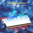 thumbnail image 4 of Computer ARGB RAM Memory Heatsink Cooler with Thermal Conductive Pad for Desktop PC Memory DDR2/DDR3/DDR4/DDR5 2PC, 4 of 6