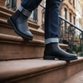 thumbnail image 3 of Milwaukee Motorcycle Clothing Co. Men's Kickstart Black Leather Motorcycle Boots, MBM9009 10, 3 of 9