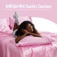 thumbnail image 6 of MR&HM Satin Pillow Case, 2 Pack Satin Queen Silky Pillowcase for Hair and Skin, Satin Pillowcase Set of 2, 20x30, Pink, 6 of 7