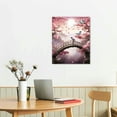 thumbnail image 2 of JRXY  Pink and Grey Canvas Wall Art for Living Room Bedroom Bathroom Girls Pink Paris Theme Room Decor London Big Ben Tower Eiffel Golden Gate Bridge with Butterfly Painting Wall Decor pattern3, 2 of 4