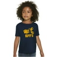 thumbnail image 3 of BFFS Mac n Cheese Funny Best Friends Crewneck T Shirts Boy Girl Teen Brisco Brands L, 3 of 6