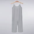 thumbnail image 3 of Girls Jumpsuit Sleeveless Grey Overalls with Side Pockets Summer Clothes for Girls Cute Clothes for Girls 8-9 Years Girls Fashion, 3 of 6