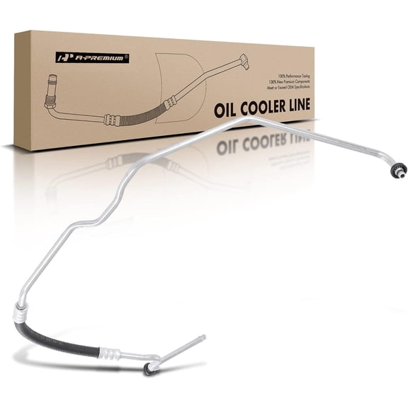 A-Premium Automatic Transmission Oil Cooler Line Hose Assembly Compatible with Buick Rendezvous 2005-2007 & Chevrolet Venture 2005 & Pontiac Aztek/Montana 2005, 3.4L 3.5L Replace# 10390832, 10360648