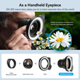thumbnail image 3 of APEXEL 10-20X Macro Lens for iPhone & Android Phones | HD Photography Lens Kit with Universal Clip & 45-Mode Fill Light | Capture Still Life Close-Ups, Insects, Plants, Jewelry, Food & Small Objects, 3 of 10