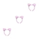 thumbnail image 3 of Diadema con orejas de gato Qarigey Rosa, 3 of 6